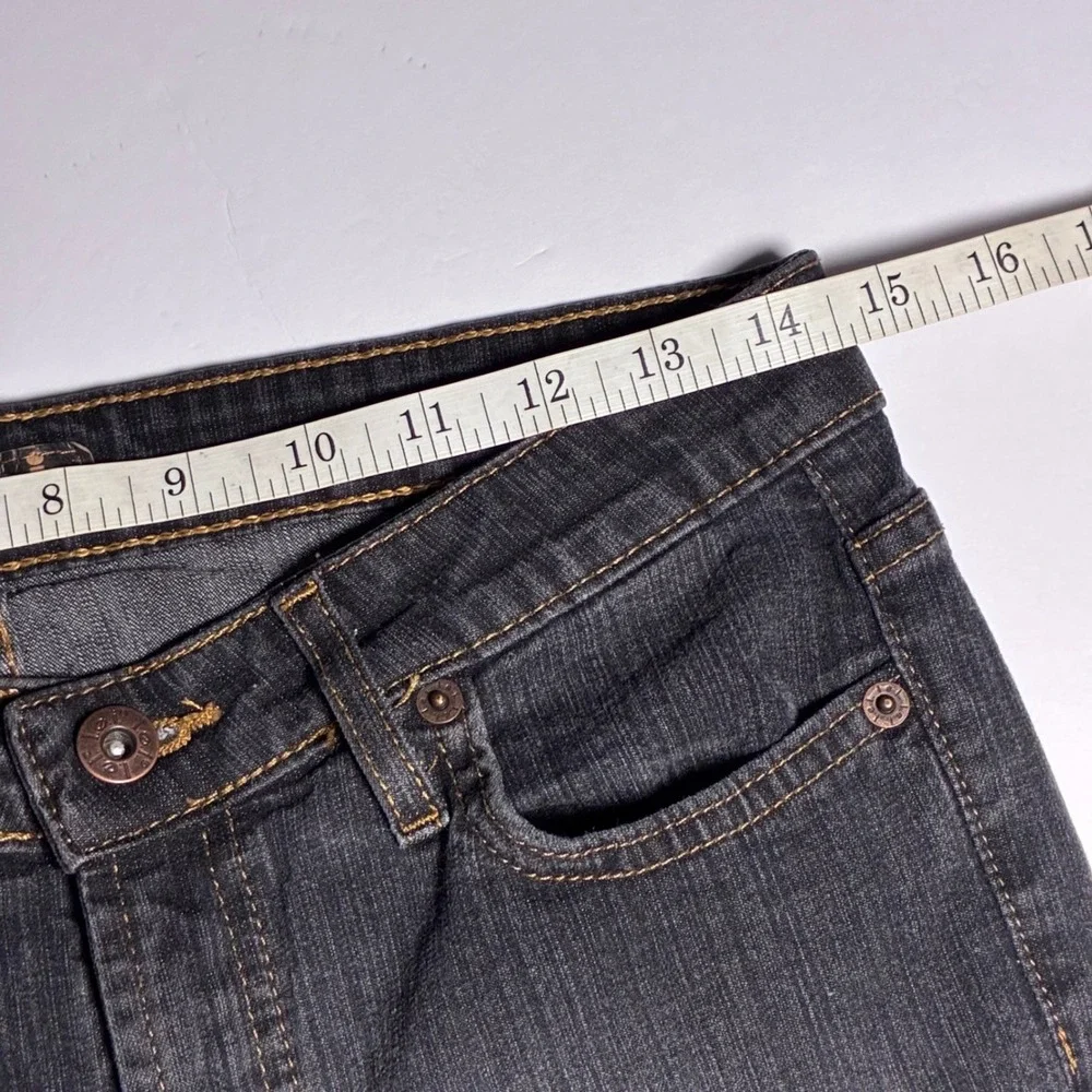 LEI Jeans Y2K Juniors Dark Wash Mid Rise Bootcut Flare Denim Pants Size 11